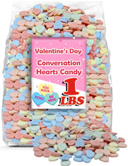 Partypom Sweet Heart Conversation Hearts box with Be Mine messages for gifting