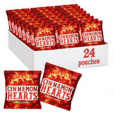 PartyWorks Cinnamon Hearts 24-pack front view is ideal for gifting and party favors.