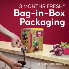 PassionBio easy-pour tap design facilitates mess-free serving.