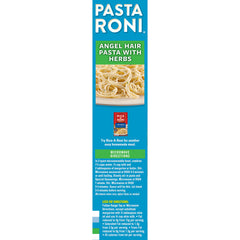 Pasta Roni angel hair cooks in about four minutes