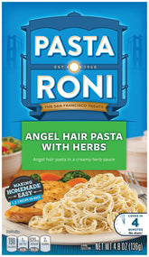 Pasta Roni Angel Hair with Herbs box for quick family meals