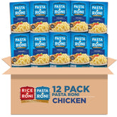Pasta Roni Garlic Alfredo Fettuccine box on kitchen counter for quick family meals