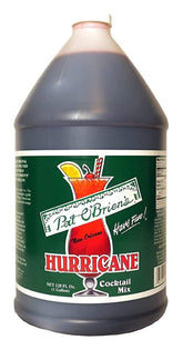 Pat O'Brien's hurricane mix bottle for easy non-alcoholic cocktails at home.
