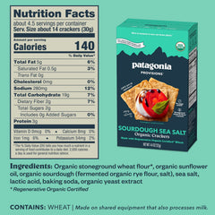 Patagonia Provisions crackers closeup showcasing flaky texture and golden toast flavor
