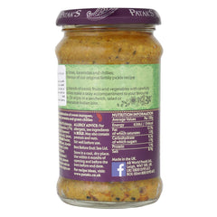 Patak's Hot Mixed Pickle spoon-dip, adds fiery tang to snacks.