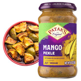 Patak's Medium Mango Pickle jar adds tangy depth to meals