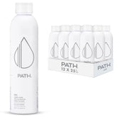 PATH Still aluminum bottle front shows durable, reusable hydration for everyday adventures.