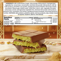 Patis Savore Dubai chocolate bar highlighting crisp kataifi layers for texture.