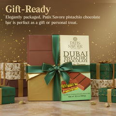 Patis Savore chocolate bar with kataifi layers delivers delicate crisp texture.