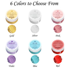 PAVADOR 24k gold luster dust texture for luxurious dessert accents