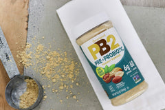 PB2 peanut butter powder measuring cup ready for recipes