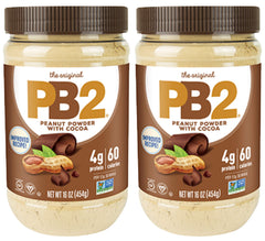 PB2 Powdered Peanut Butter Cocoa Bundle 16oz pack, low-fat, all-natural for versatile snacking.