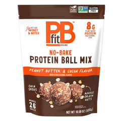 PBfit No Bake Protein Ball Mix package—convenient snack base.