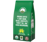 Peak Performance organic low acid mushroom coffee bag with Lion's Mane for a smooth morning.