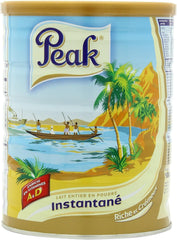 Peak Whole Milk Powder can front signaling premium Holland dairy for versatile use