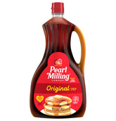 Pearl Milling Company Original Syrup bottle ready to sweeten pancakes