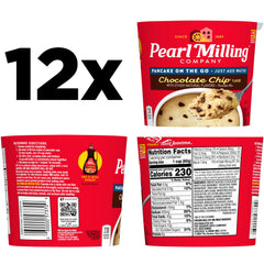 Pour-ready Pearl Milling Company pancake cups chocolate chip for easy prep