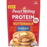 Pearl Milling Company protein pancake mix pouch front for a quick breakfast option.