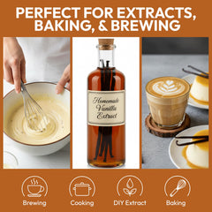 Pearl Organic Vanilla beans vacuum-sealed freshness