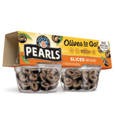 Pearls Olives sliced black olives cups provide a ready-to-use topping for salads and pizzas