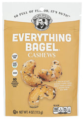 Pear's Snacks Everything Bagel Cashews packaging ready for on-the-go snacking.