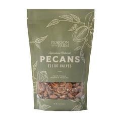 Pearson Farm Elliot Pecan Halves 1lb bag, ideal for snacking and baking.
