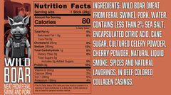 Pearson Ranch Venison Meat Stick, exotic protein option with rich flavor.