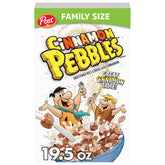 Pebbles Cinnamon in a bowl for a kid-friendly breakfast.