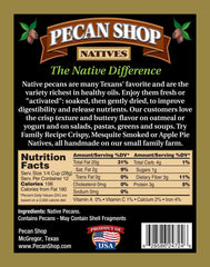 Pecan Shop raw Texas native pecans, shelled, showcase natural flavor