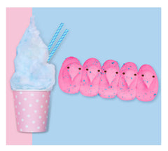 Peeps Chicks Cotton Candy flavor bite with fluffy sweetness for carnival vibes at home.