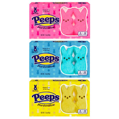 PEEPS Easter marshmallow bunnies in assorted colors for festive baskets.