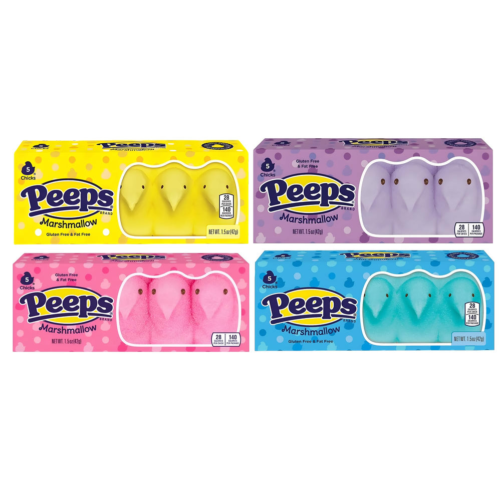 PEEPS Easter Marshmallow Chicks yellow pack, ideal for Easter baskets and festive treats