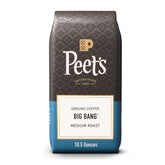 Peet's Big Bang ground coffee bag front view, ideal for daily brewing.