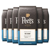 Peet's Big Bang ground coffee six-pack front view for everyday brewing