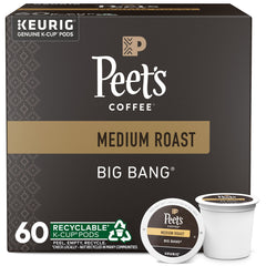 Peet's Big Bang box front showing six boxes for convenience
