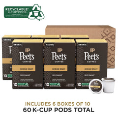 Peet's Big Bang K-Cup pods 60-count ready for Keurig brewers