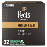 Peet's Café Domingo medium roast pods in a box for everyday balanced coffee.