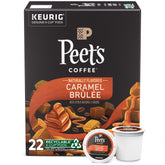 Peet's Caramel Brûlée pod box for quick, flavorful mornings.
