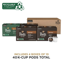 French Roast K-Cups image highlighting deep color and intense finish.