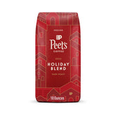 Peet's Holiday Blend 10 oz bag packaging ready for holiday enjoyment