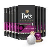 Peet's Ricchezza capsules box front for convenient at-home espresso.