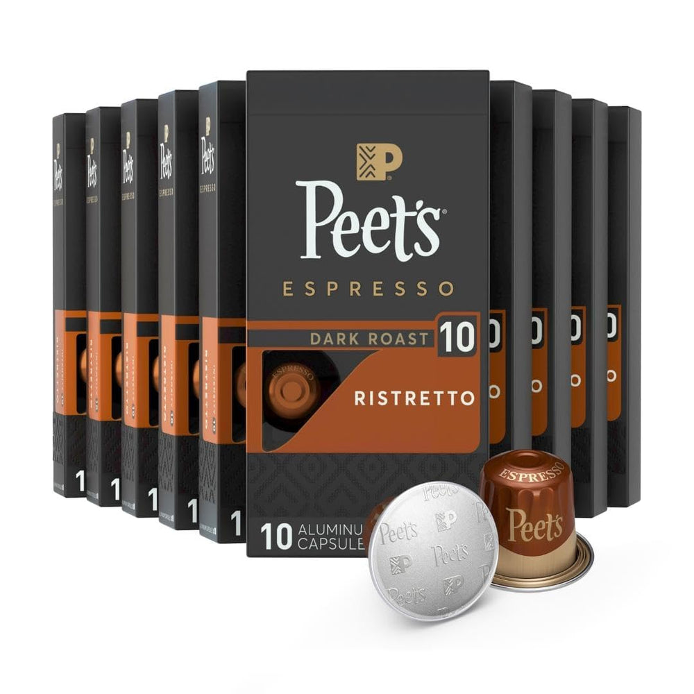 Peet's Coffee Ristretto Intensity 10 capsules packshot for bold espresso