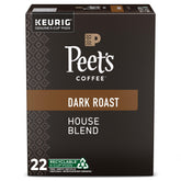 Peet's House Blend dark roast pods for quick mornings with bold flavor.