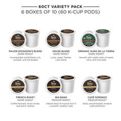 Peet's Keurig French Roast box—powerful, smoky profile for a confident morning.