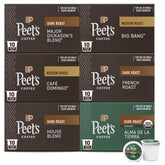 Peet's Keurig Major Dickason's Blend box—bold, dark roast aroma ready to brew.