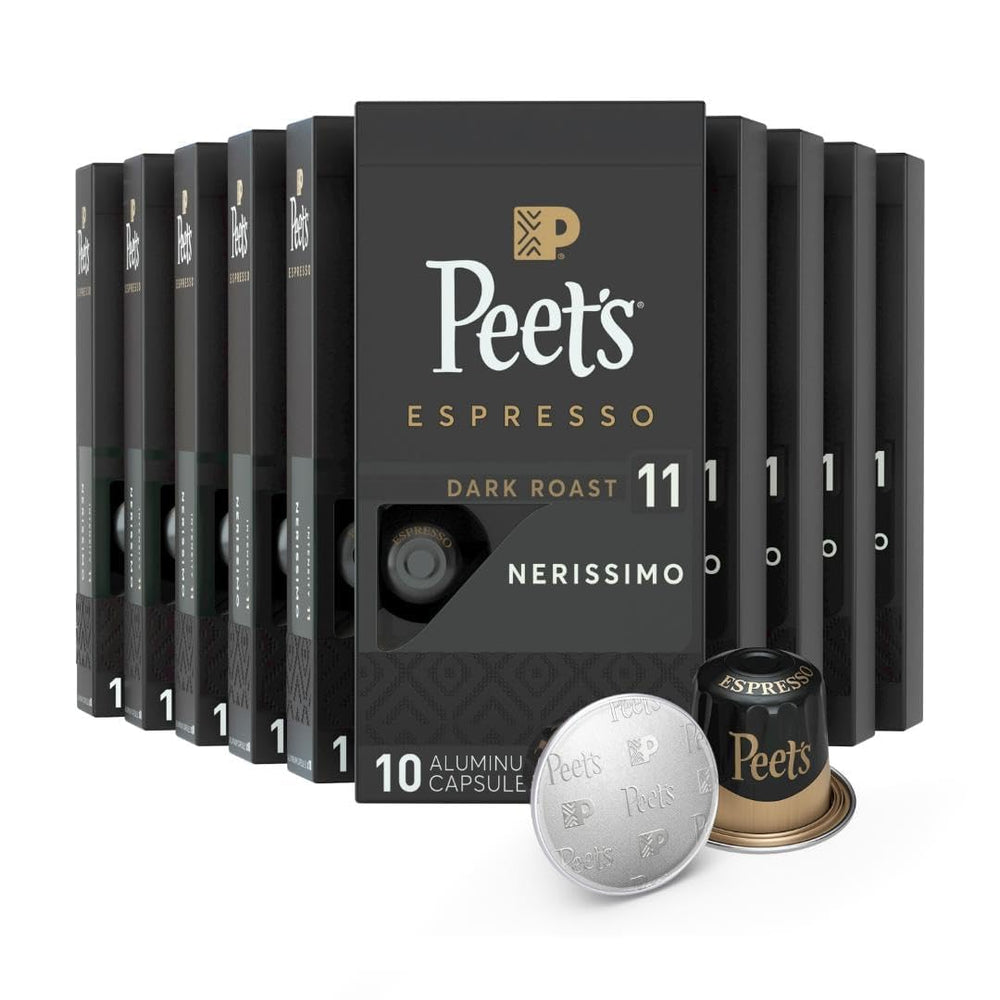 Peet's Nerissimo packaging front highlights premium dark roast aroma.
