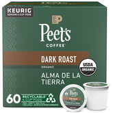 Peet's Organic Alma de la Tierra K-Cup box front, convenient single-serve brewing
