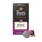 Peet's Ricchezza box of 10 capsules for home espresso