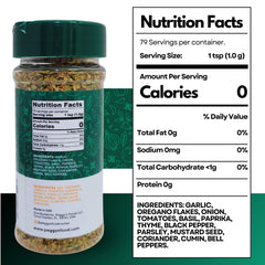 Sprinkling Peggy's seasoning on eggs for quick, flavorful breakfasts.