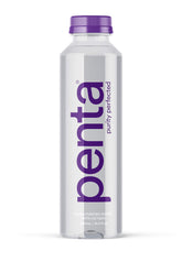 Penta Ultra-Purified Water bottle close-up showcasing clean design for everyday hydration.